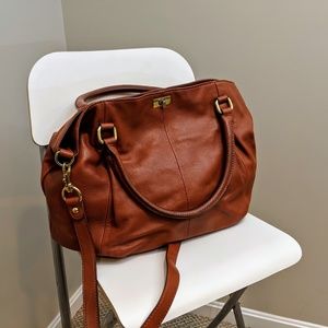 J. Crew Hangbag, Cognac
